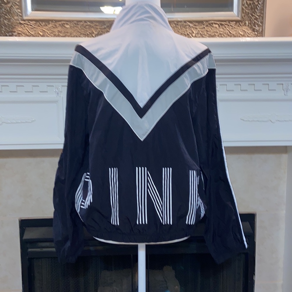 Pink Victoria’s Secret Black and Gray Windbreaker - Picture 5 of 8